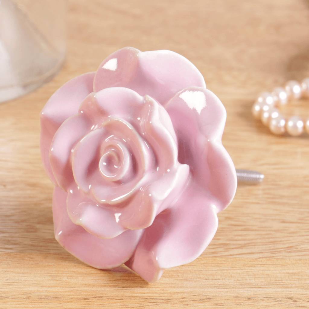 Delicate Rose Drawer Knob By Dibor