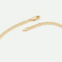 9ct Yellow Gold Solid Curb Chain Necklace 22 Inch, thumbnail 5 of 5