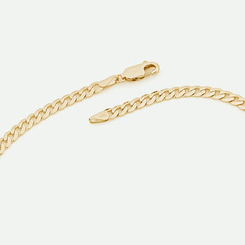 9ct Yellow Gold Solid Curb Chain Necklace 22 Inch, 5 of 5