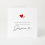 Happy Valentine’s Day To My Wife Personalised Card With Name, thumbnail 1 of 4