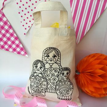 Colour In Party Bag With Owls, 5 of 10