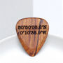 Personalised Wooden Coordinate Plectrum, thumbnail 1 of 2