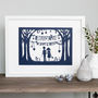 'Always And Forever' Wedding Print Or Papercut In Mount, thumbnail 8 of 12