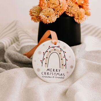 Merry Christmas Personalised Ornament Gift For Grandma, 9 of 9