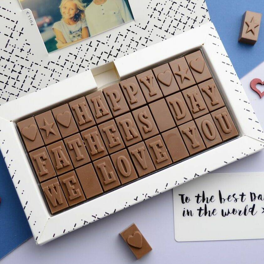 Personalised Chocolates For Dad By Morse Toad | notonthehighstreet.com