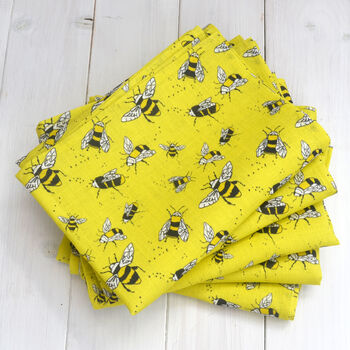 Buzzy Bee Linen Tea Towels, 5 of 7