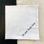 For Your Happy Tears Embroidered Handkerchief, thumbnail 1 of 2