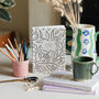 Pre Order Book Journal Botanical Lines Cover Design, thumbnail 3 of 12
