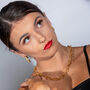 Linked Trendy Chunky Hula Necklace In 18ct Gold Vermeil, thumbnail 4 of 6