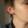 Melt My Heart Studs In Silver, thumbnail 3 of 3