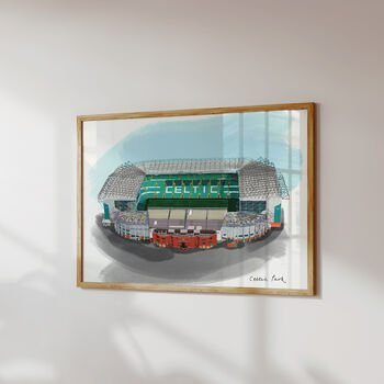 Celtic Park Stadium Art Print, 2 of 3