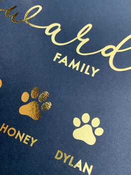 Personalised Family And Pets Print, 5 of 7