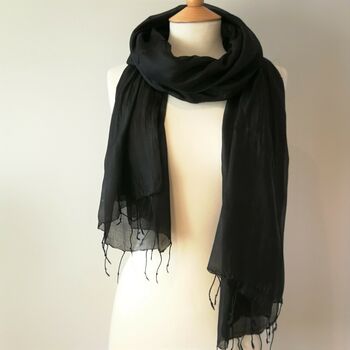 Bianca Silk Chiffon Scarf In Selection Of Colours, 5 of 7
