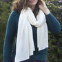 Personalised Autumn Pumpkin Cashmere Wool Scarf Gift, thumbnail 7 of 10
