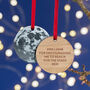 Full Moon Personalised Christmas Tree Decoration, thumbnail 2 of 8