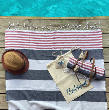 Personalised Gift Set, Towel And Leather Strap, 2 of 11