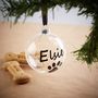 Personalised Pet Christmas Bauble, thumbnail 1 of 2