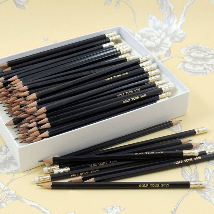 large pack personalised graphite pencils by able labels