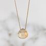 Citrine Teardrop November Birthstone Necklace, Gold, thumbnail 1 of 6