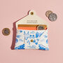 Personalised Leather Card + Coin Purse Beach Print, thumbnail 2 of 6