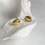 Gold Vermeil Cowrie Shell Studs, thumbnail 1 of 3