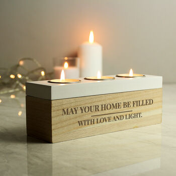 Personalised Wooden Tealight Holder Box, 8 of 8