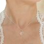 Good Luck Horseshoe Necklace With Crystal Pendant, thumbnail 1 of 7