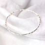 Sterling Silver Diamond Cut Twist Bangle, thumbnail 7 of 8