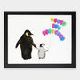Personalised Family Of Penguins Print, thumbnail 5 of 5
