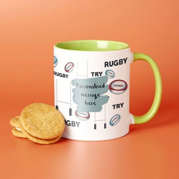 Choose Your Message Rugby Mug For Dad, 4 of 7