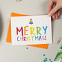 Rainbow Merry Christmas Card, thumbnail 1 of 3