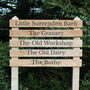 Ladder Direction Oak Sign Post, Up To Eight Tiers, thumbnail 3 of 10