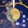 Baby's First Christmas Moon Tree Ornament, thumbnail 1 of 9