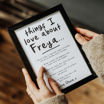 Personalised 'Things We Love About' Our Friend Print, 3 of 7