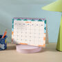 Academic Year A5 Desk Calendar 2026 2027 | Coastal Stripes, thumbnail 2 of 6