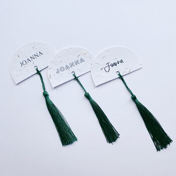 Seeded Wedding Place Cards With Tassel, 4 of 7