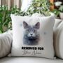 Personalised Chartreux Cat Reserved For Cushion Cover, thumbnail 2 of 2