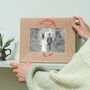 Personalised Wedding Hearts Oak Photo Frame, thumbnail 1 of 1