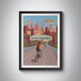 Ride London Cycling Travel Poster Art Print, thumbnail 1 of 8