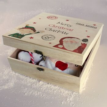 Personalised Wooden Christmas Eve Box, 3 of 3