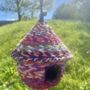 Bird House Made From Colourful Recycled Sari Fabric, thumbnail 1 of 3