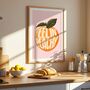 Feelin' Peachy Wall Art, Typography Wall Art Print, thumbnail 3 of 4