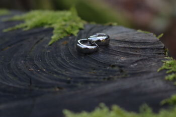 Huggie Hoop Earrings Sterling Silver Everyday Jewellery, 4 of 5