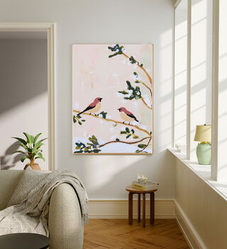 Winter Snowy Birds Art Print, 2 of 3