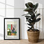Personalised Pet Gift Dog In Bath Matisse Style Print, thumbnail 9 of 11