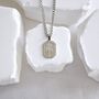 Silver Coconut Palm Tree Pendant Necklace Gift, thumbnail 2 of 5