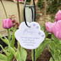 Acrylic Paw Print Pet Memorial Garden Tag Wire Holder, thumbnail 2 of 4