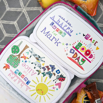 Personalised 'Happy Lunch' Lunchbox, 10 of 12