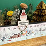 Personalised Advent Slider Christmas Village Scene, thumbnail 1 of 5