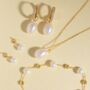 Pearl Stud Earrings Six Mm In Sterling Silver And Gold, thumbnail 7 of 9